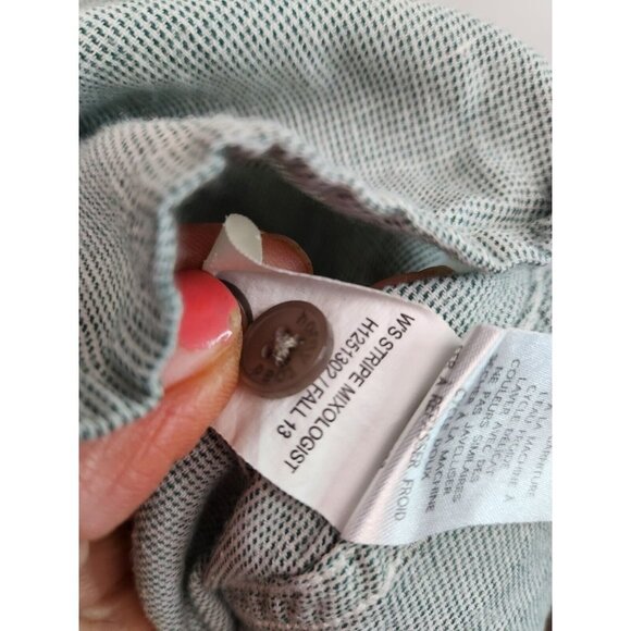 Horny Toad Green White Organic Cotton Button Back Long Sleeve Shirt XS - Picture 4 of 7